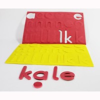 Dik Temel Yapışkan Küçük Harfler- (Eva-4,5cm)