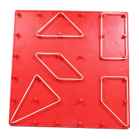GEOMETRİ TAHTASI PLASTİK - 20 x20 cm
